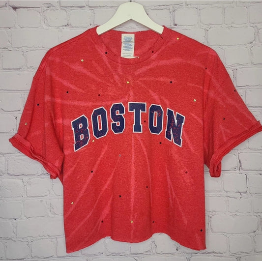 Boston Red Sox Crop Tee