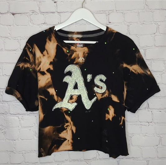 Oakland Athletics Crop Tee