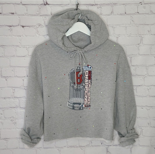 Boston Red Sox Crop Hoodie