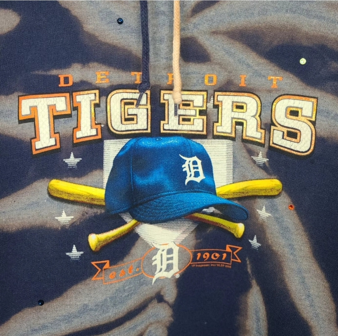 Detroit Tigers Crop Hoodie