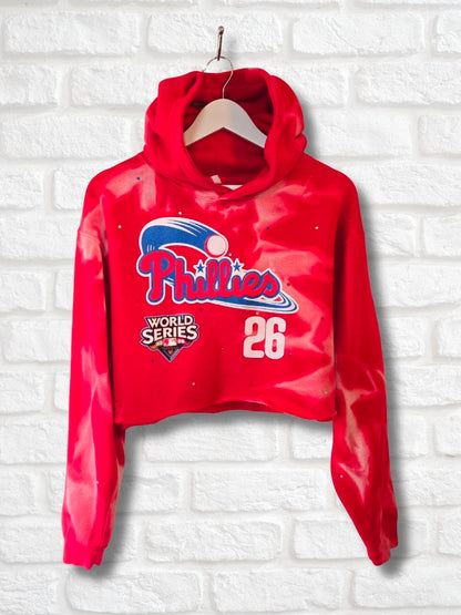 Philadelphia Phillies Crop Hoodie- S/M