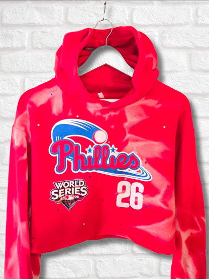Philadelphia Phillies Crop Hoodie- S/M