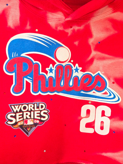 Philadelphia Phillies Crop Hoodie- S/M
