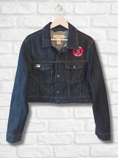 Boston Red Sox Crop Denim Jacket