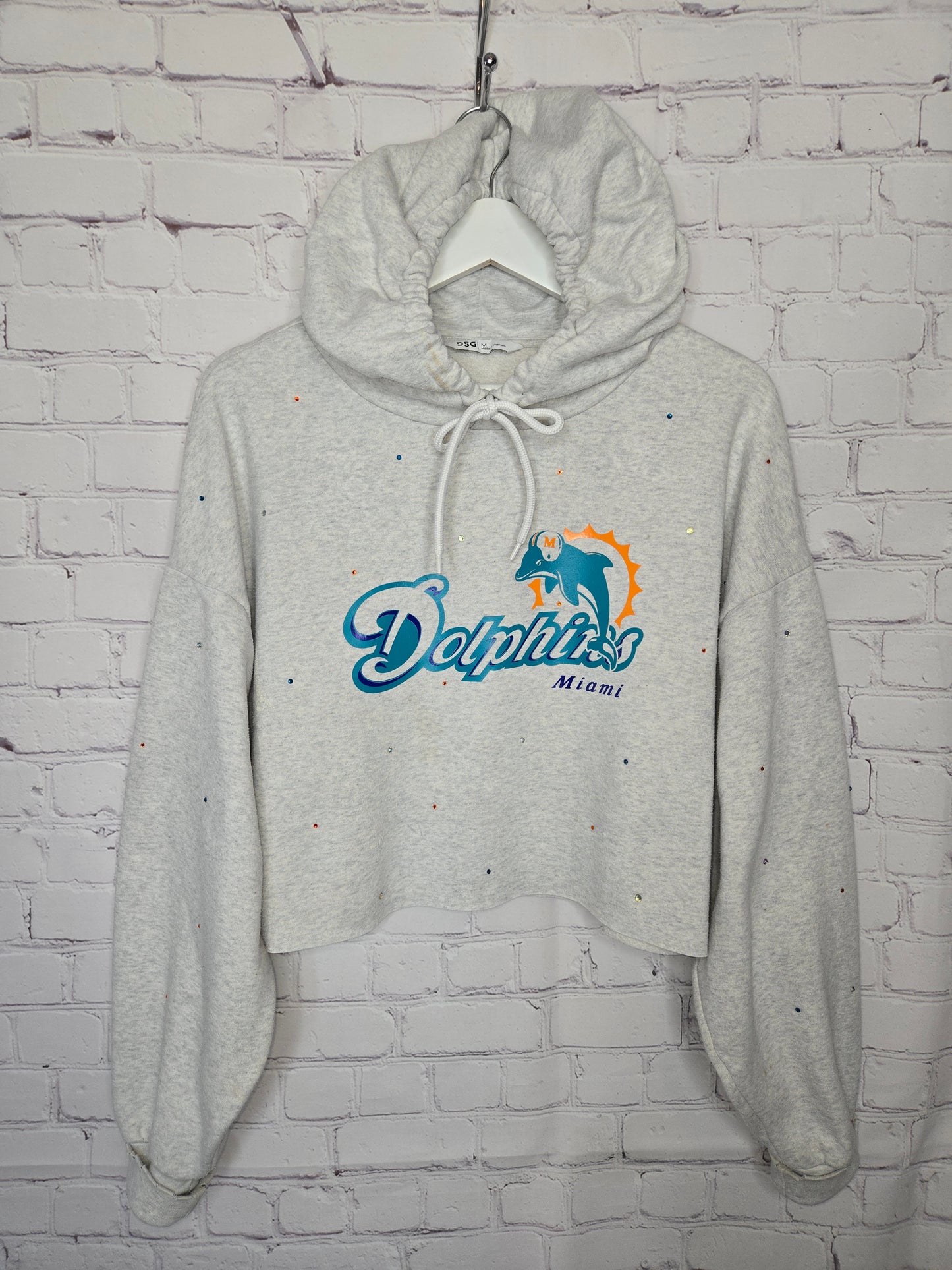 Miami Dolphins Crop Hoodie