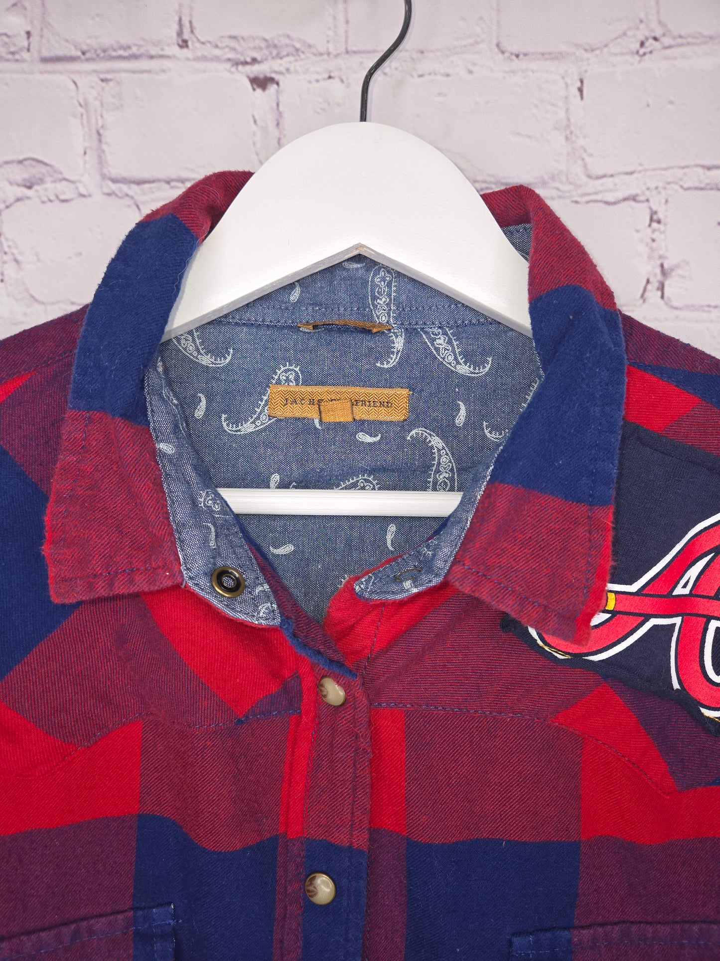 Atlanta Braves Crop Flannel