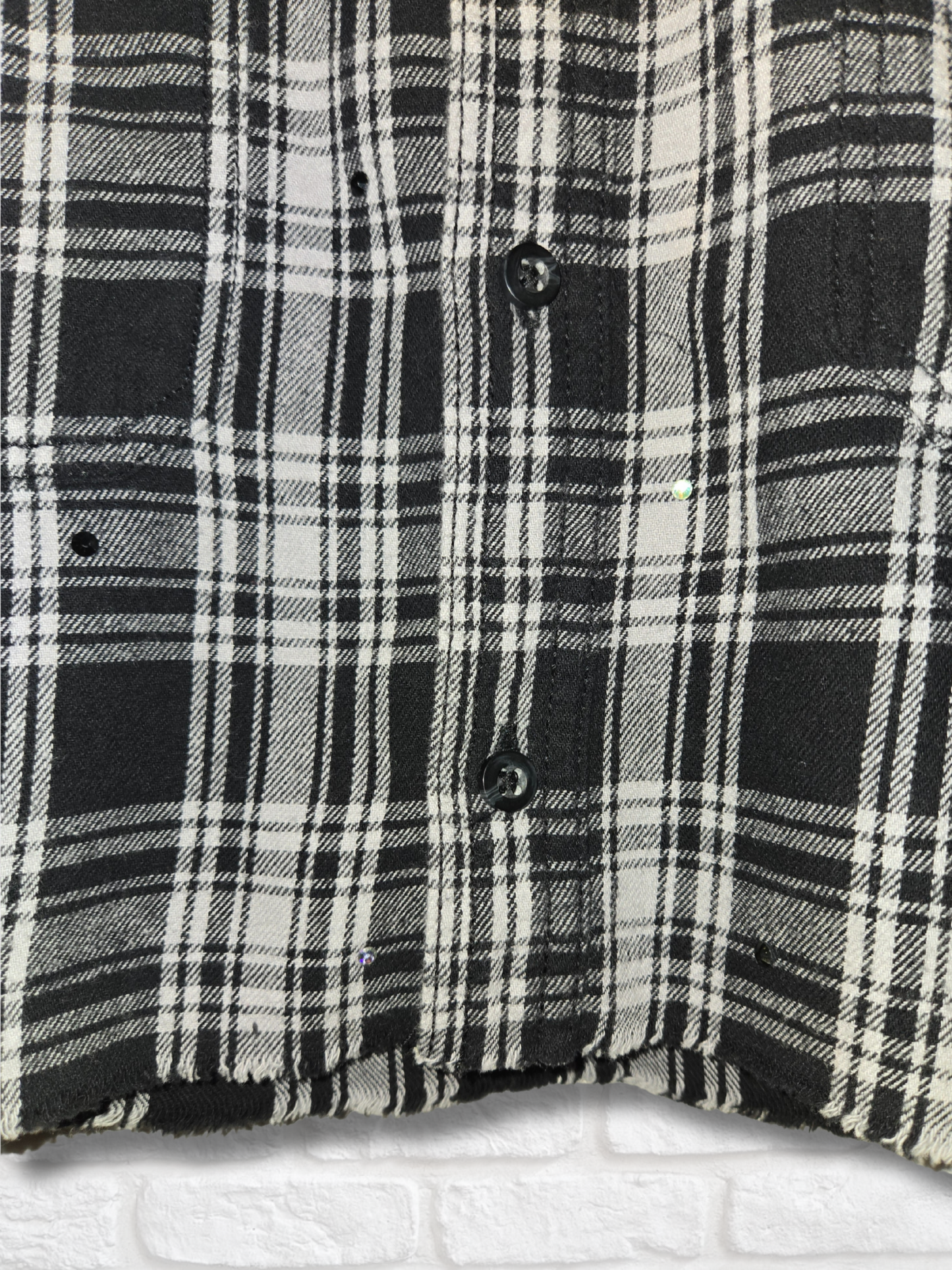 San Antonio Spurs Rhinestone Crop Flannel