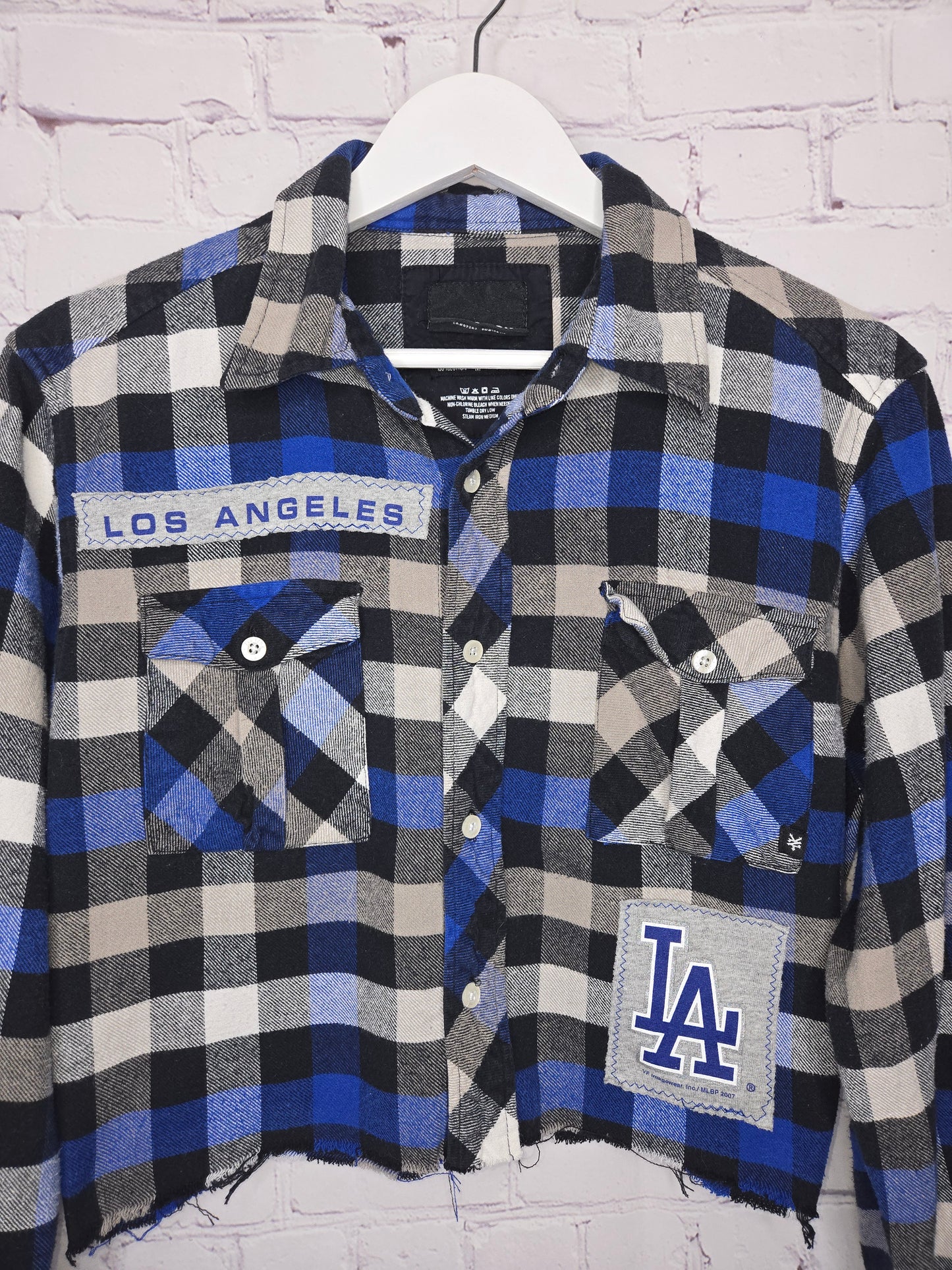 Los Angeles Dodgers Crop Flannel