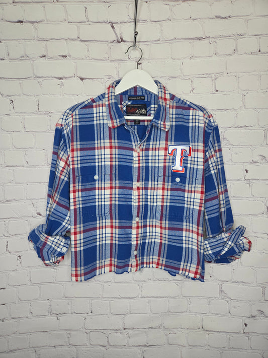 Texas Rangers Crop Flannel