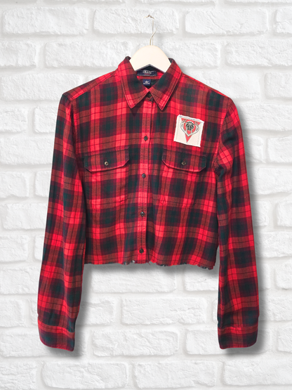 Milwaukee Bucks Crop Flannel