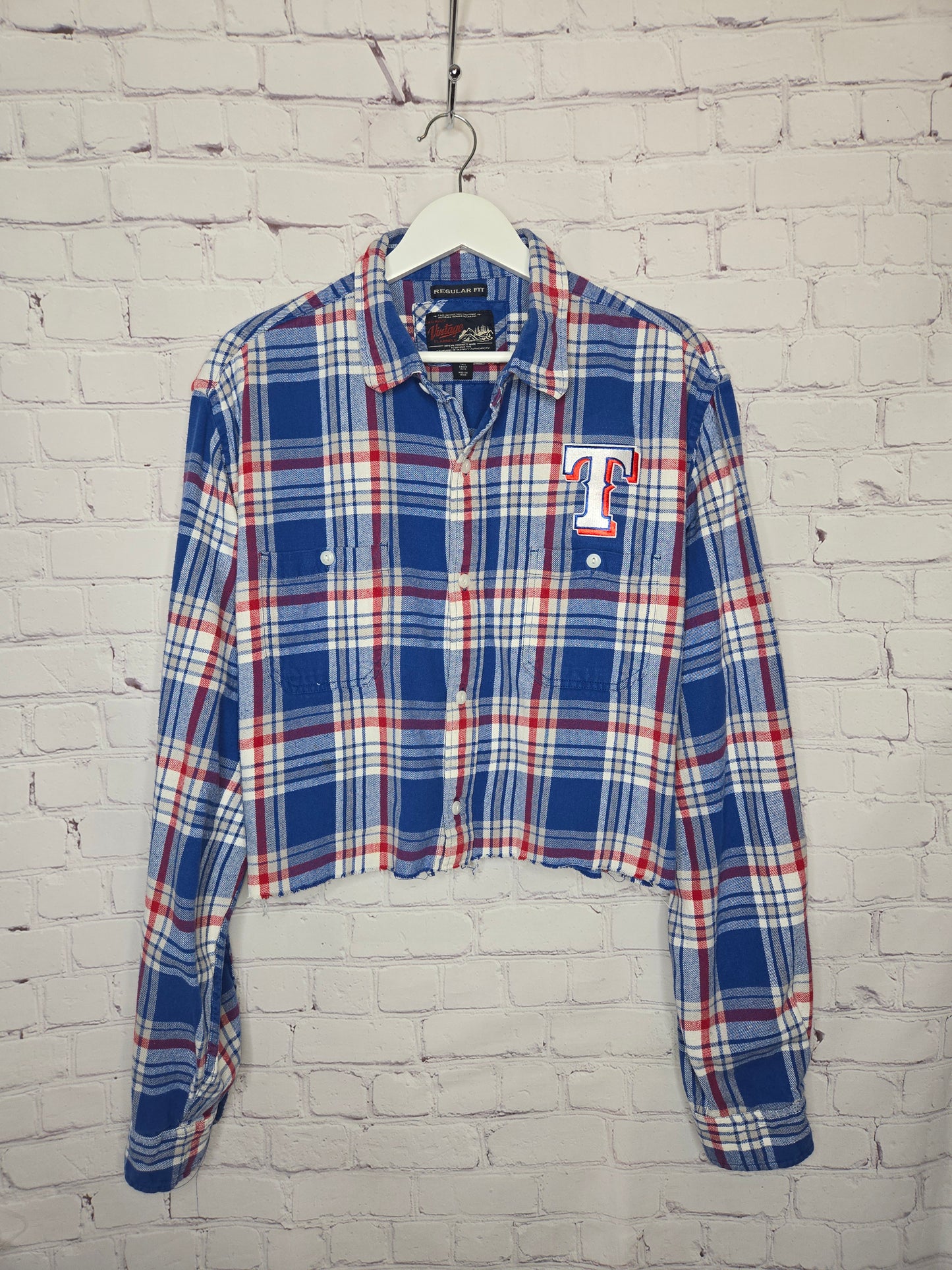 Texas Rangers Crop Flannel