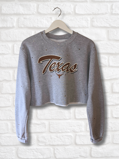 Texas Longhorns Crop Sweatshirt