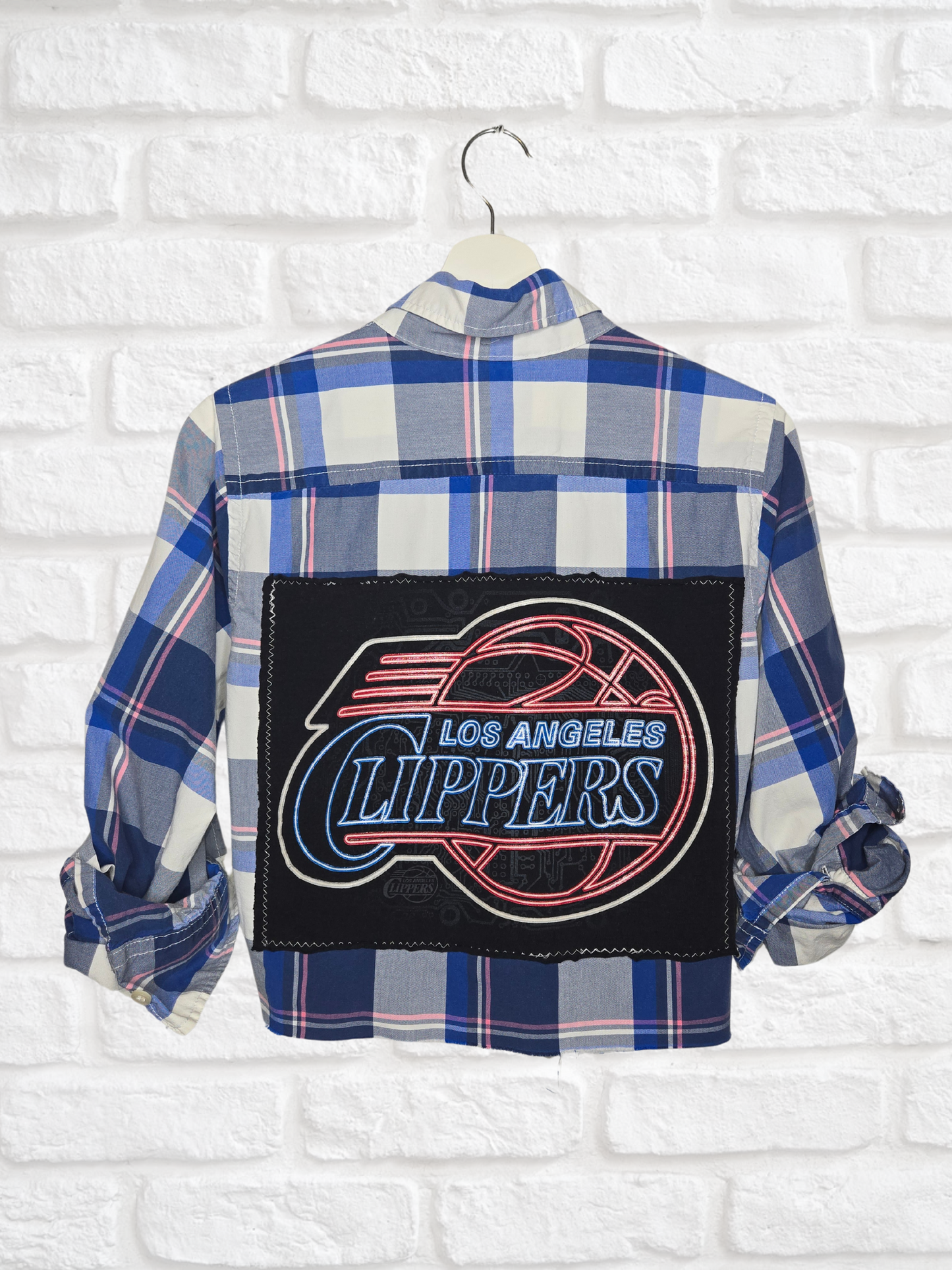 Los Angeles Clippers Crop Flannel