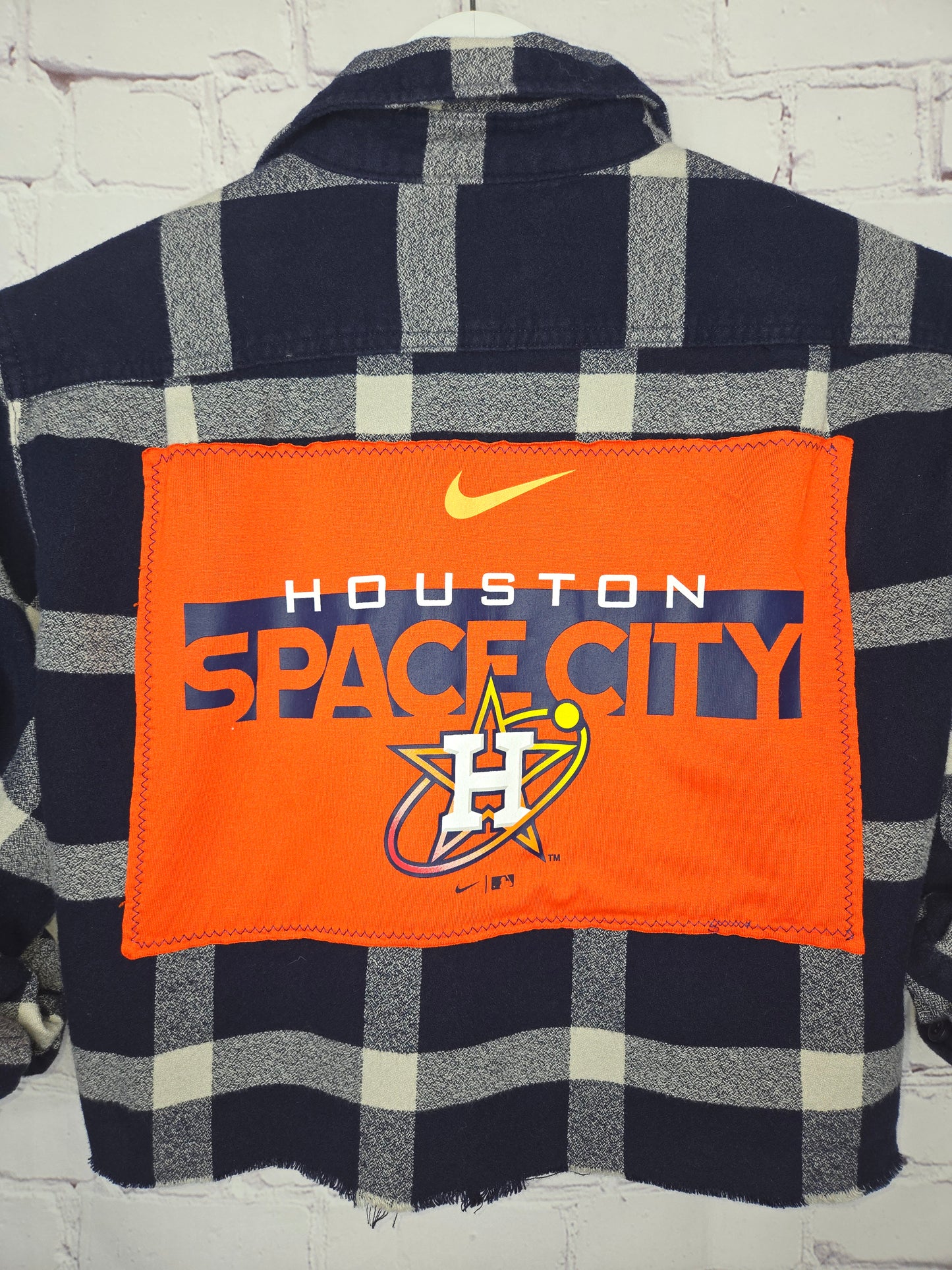 Houston Astros Crop Flannel