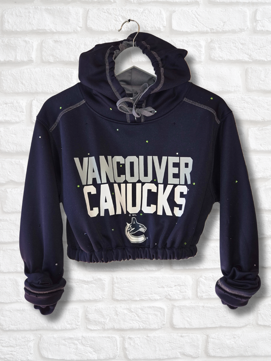 Vancouver Canucks Crop Hoodie