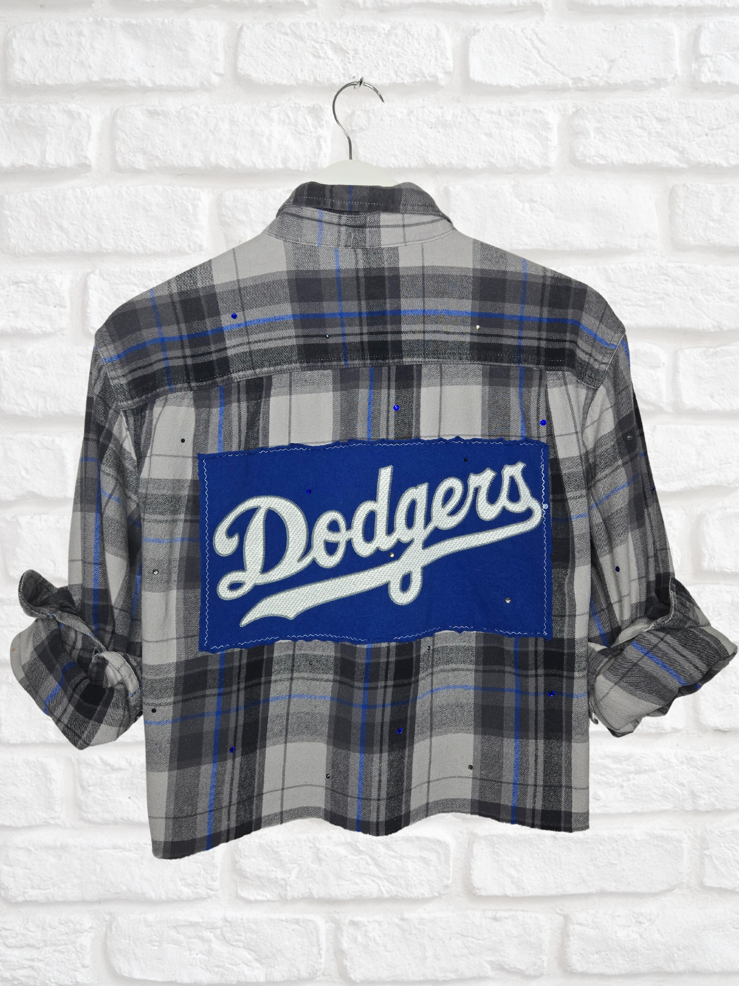 Los Angeles Dodgers Crop Flannel