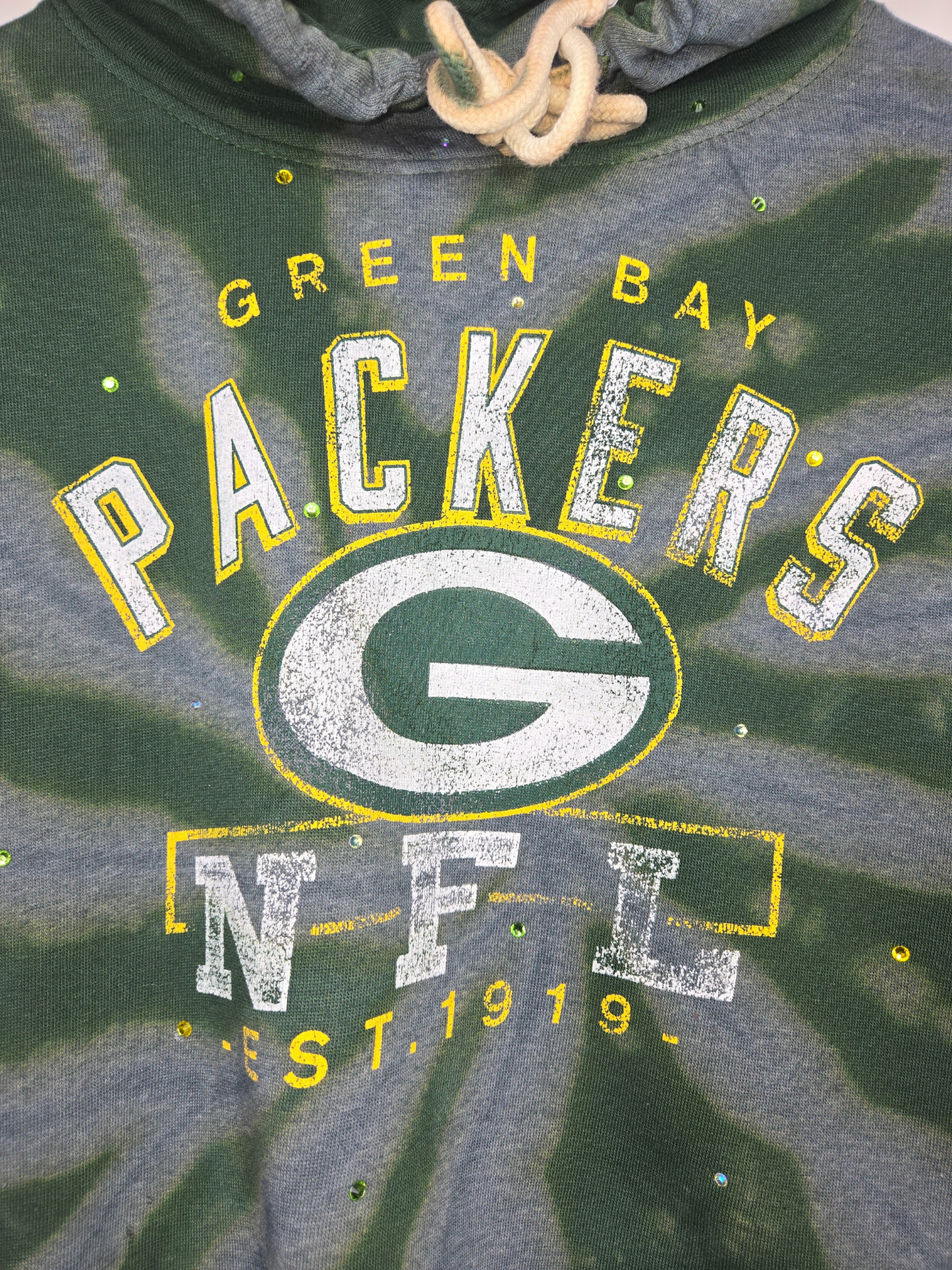 Green Bay Packers Crop Hoodie