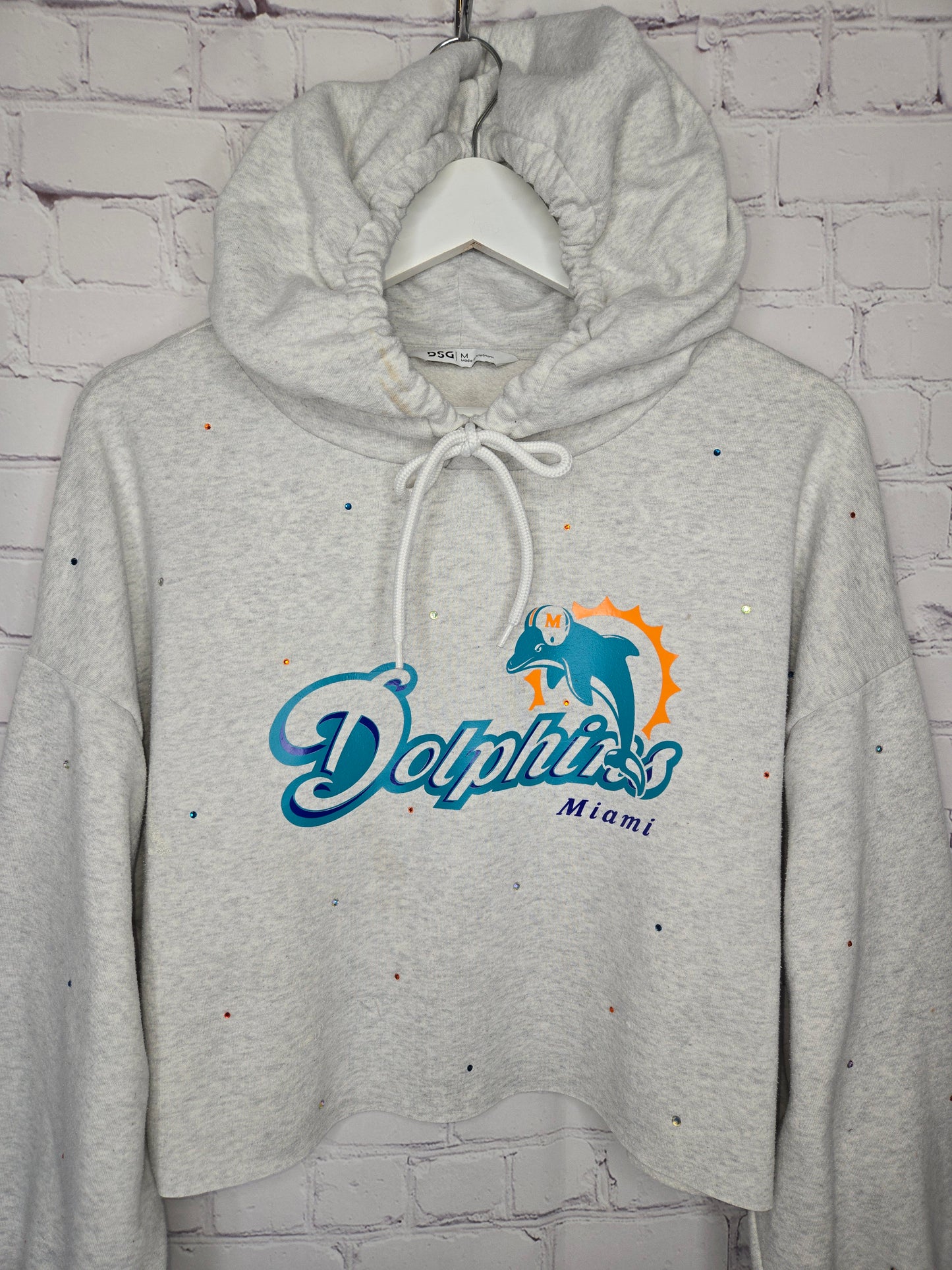 Miami Dolphins Crop Hoodie