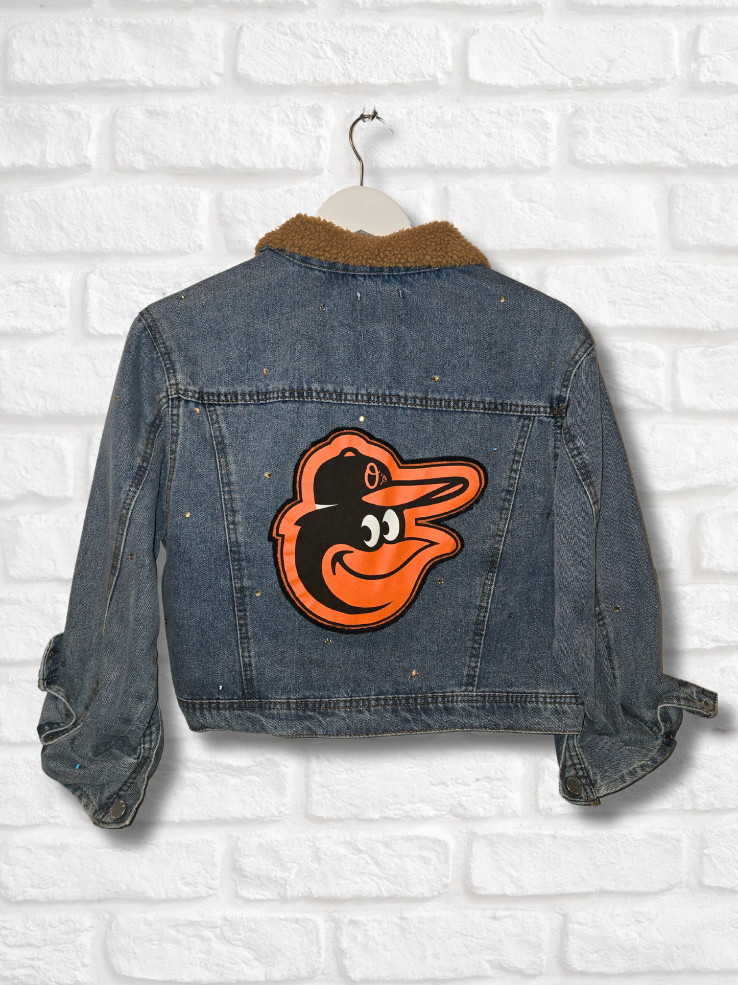 Baltimore Orioles Rhinestone Crop Jacket