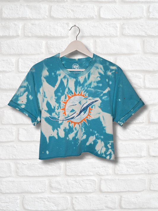 Miami Dolphins Crop Tee