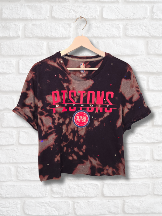 Detroit Pistons Crop Tee