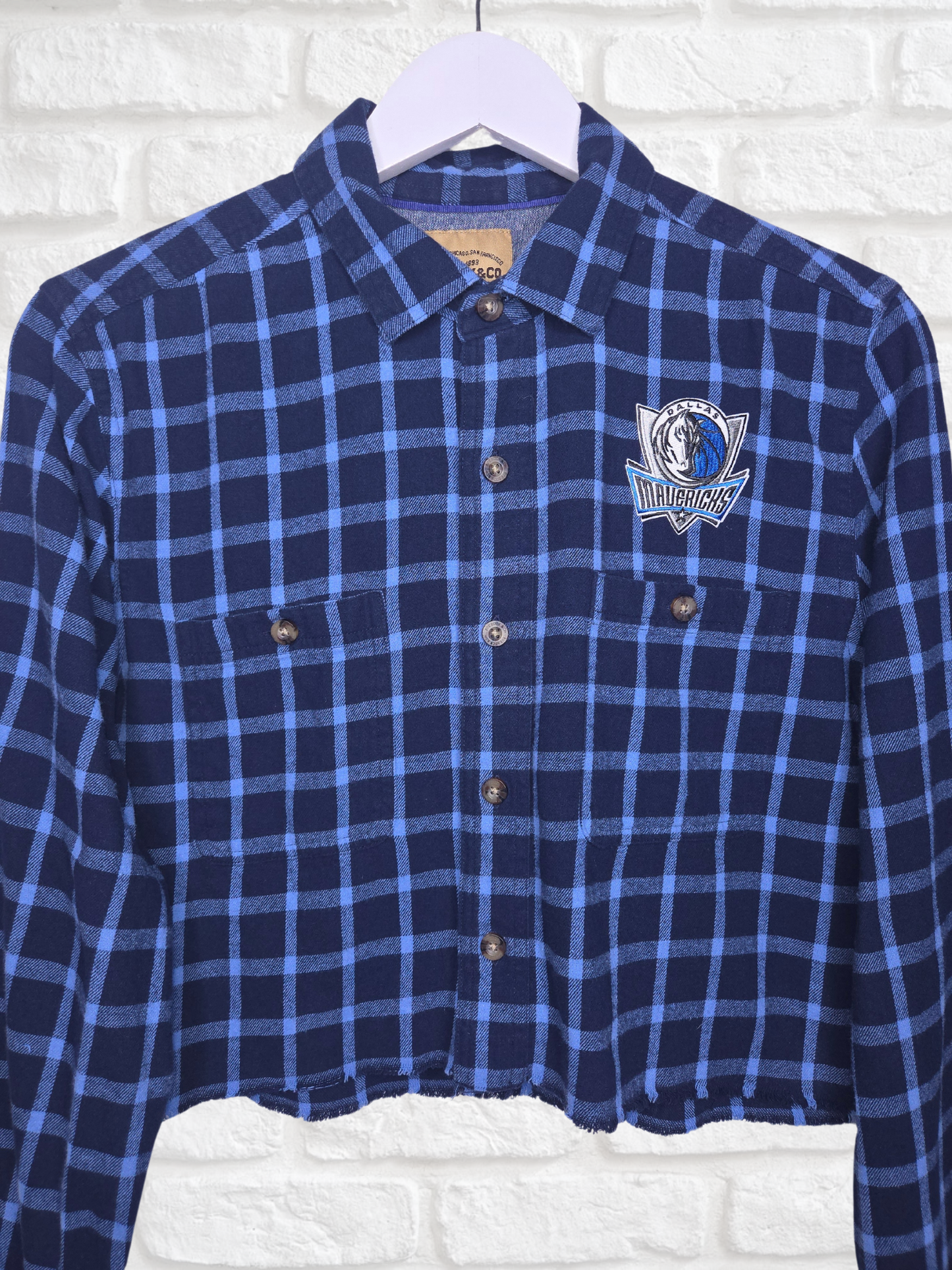 Dallas Mavericks Crop Flannel