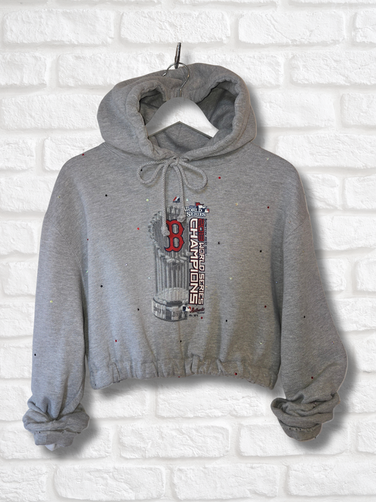Boston Red Sox Crop Hoodie
