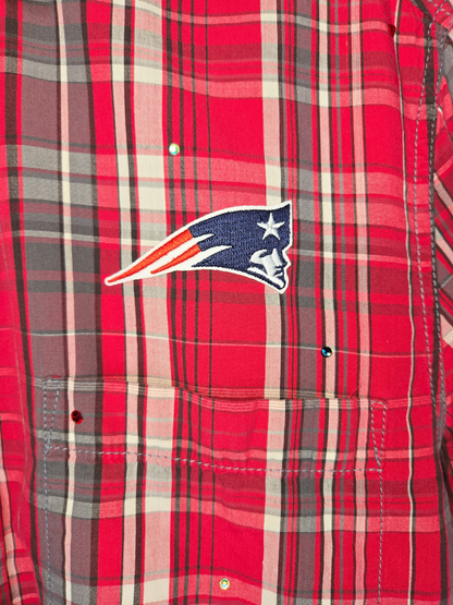 New England Patriots Crop Flannel