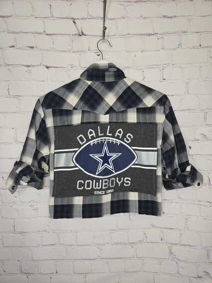 Dallas Cowboys Crop Flannel