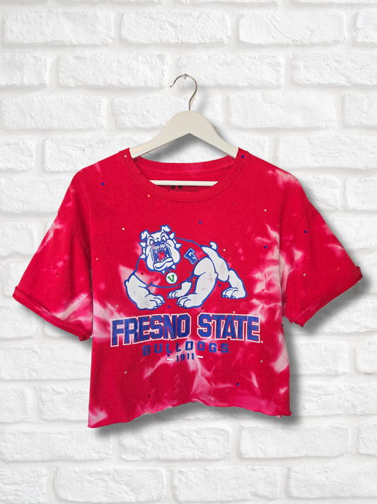 Fresno State Bulldogs Crop Tee