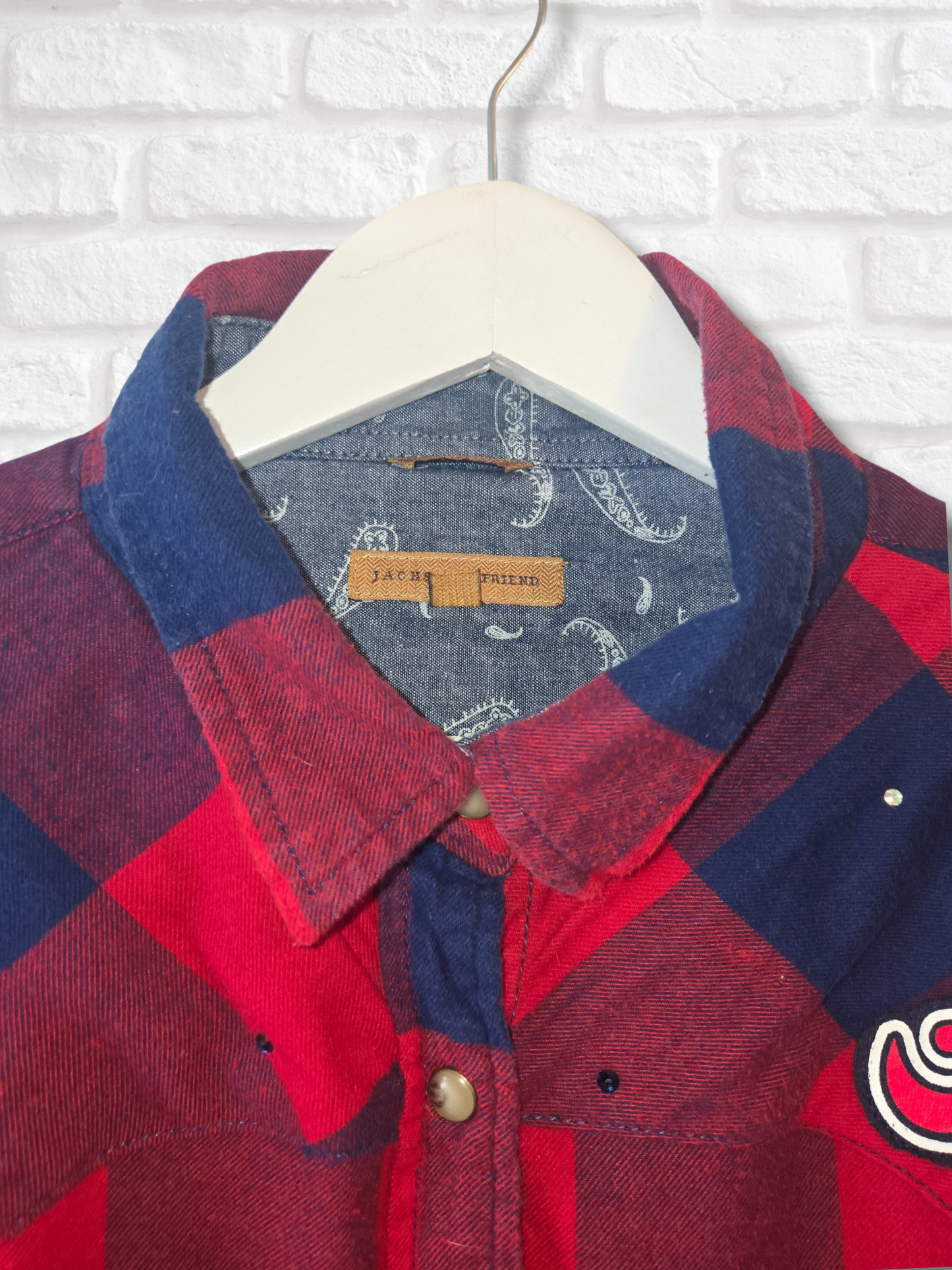 Atlanta Braves Crop Rhinestone Flannel