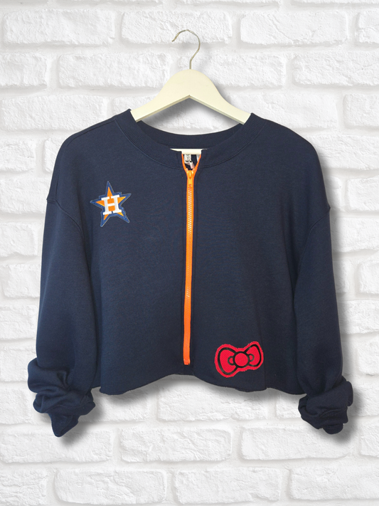 Houston Astros Crop HK Sweatshirt