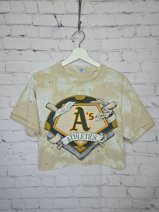 Oakland Athletics Crop Tee