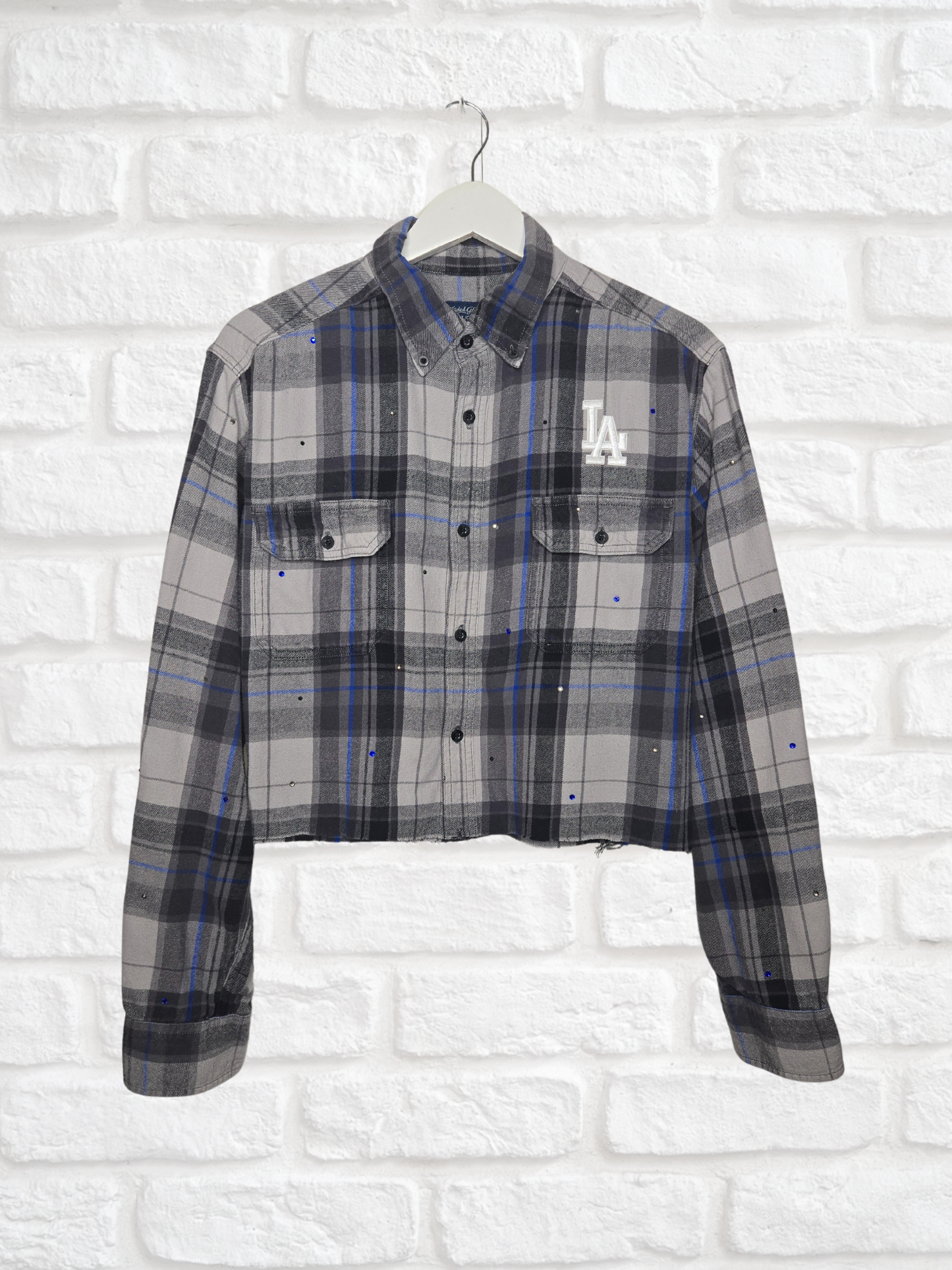 Los Angeles Dodgers Crop Flannel