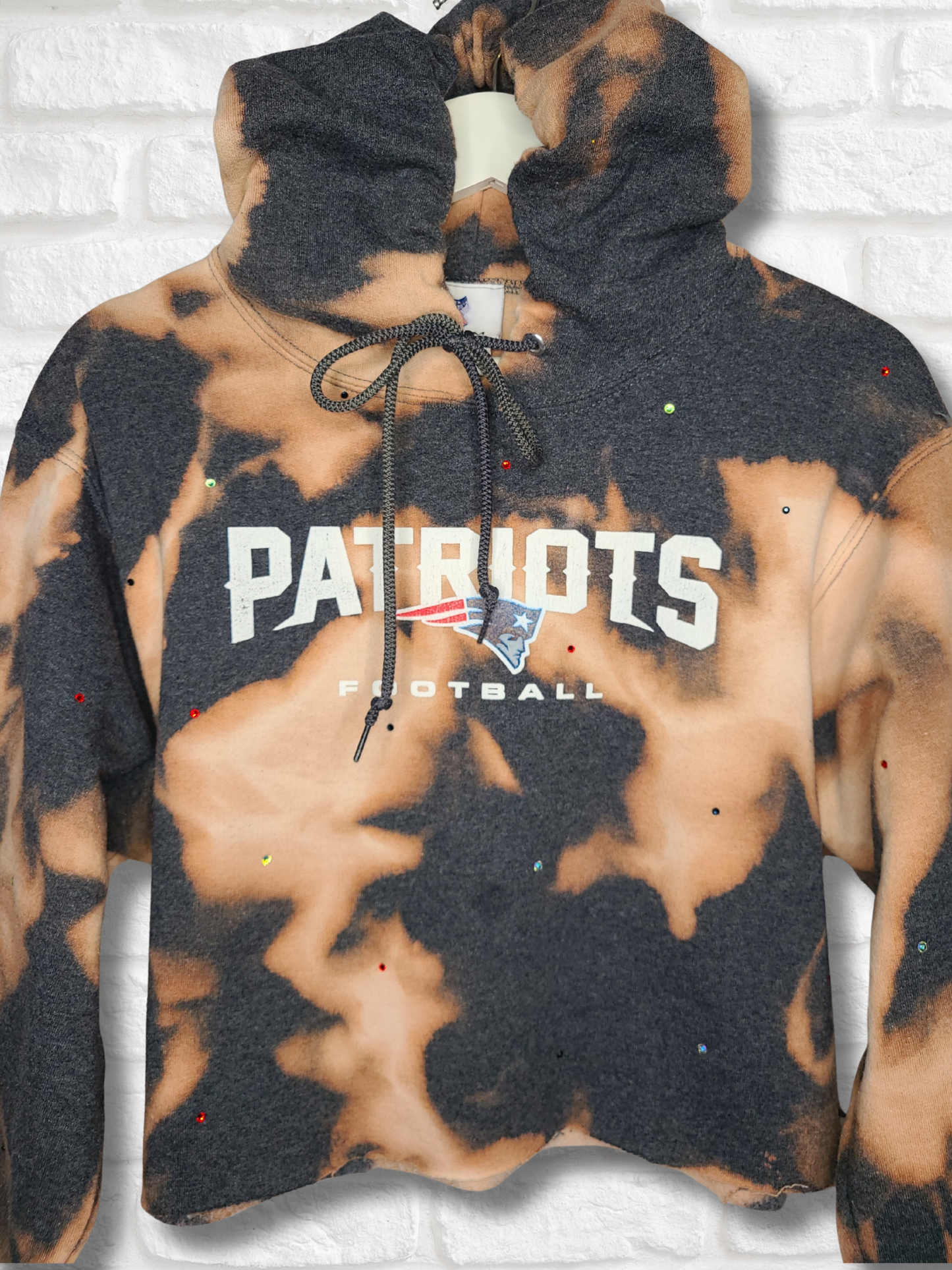 New England Patriots Crop Hoodie