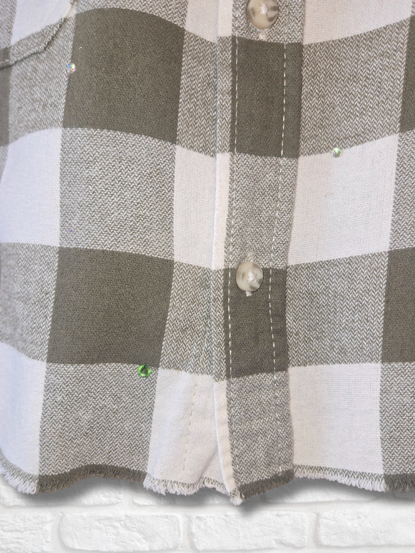 Oakland Athletics Crop Flannel