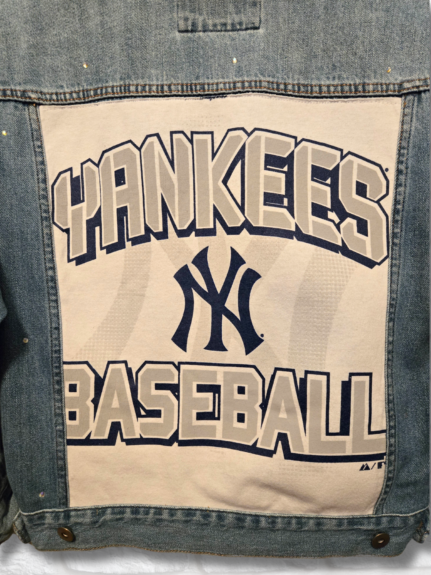 New York Yankees Rhinestone Crop Jacket