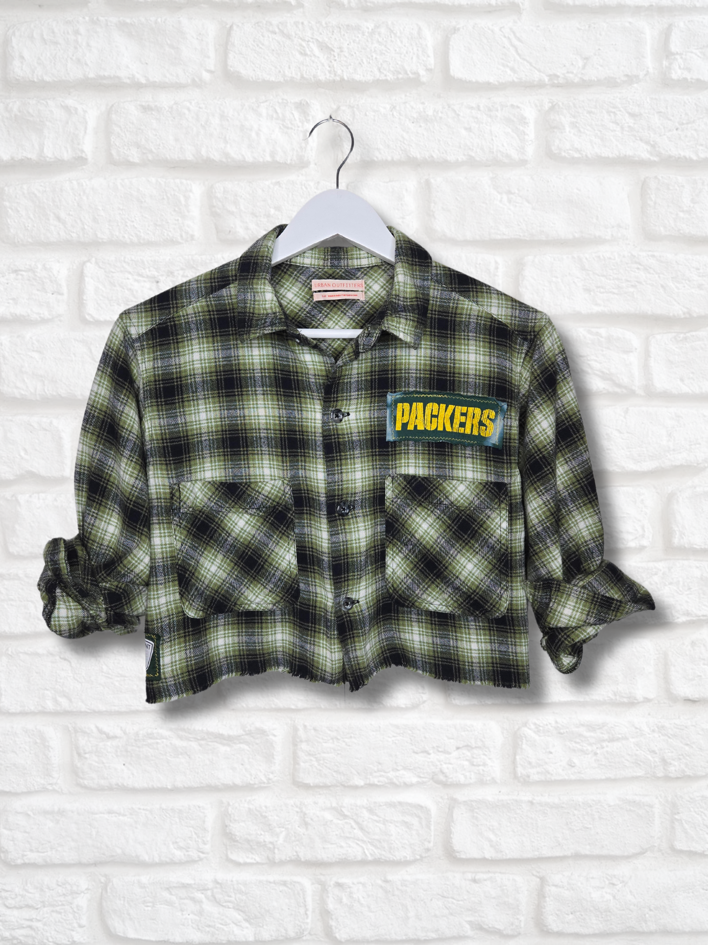 Green Bay Packers Crop Flannel