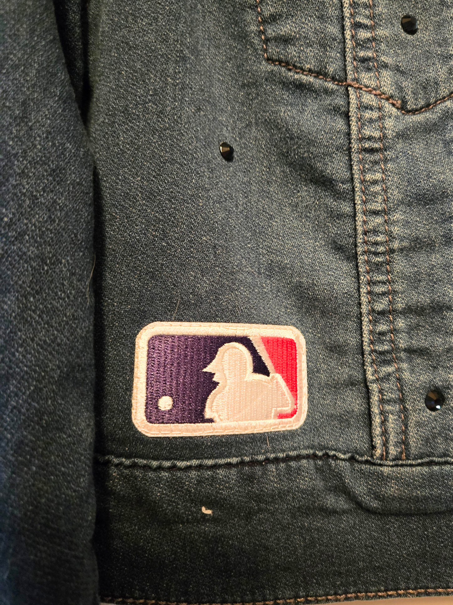 Houston Astros Rhinestone Crop Jacket