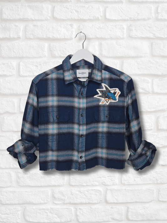 San Jose Sharks Crop Flannel