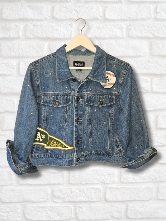 Athletics Crop Denim Jacket