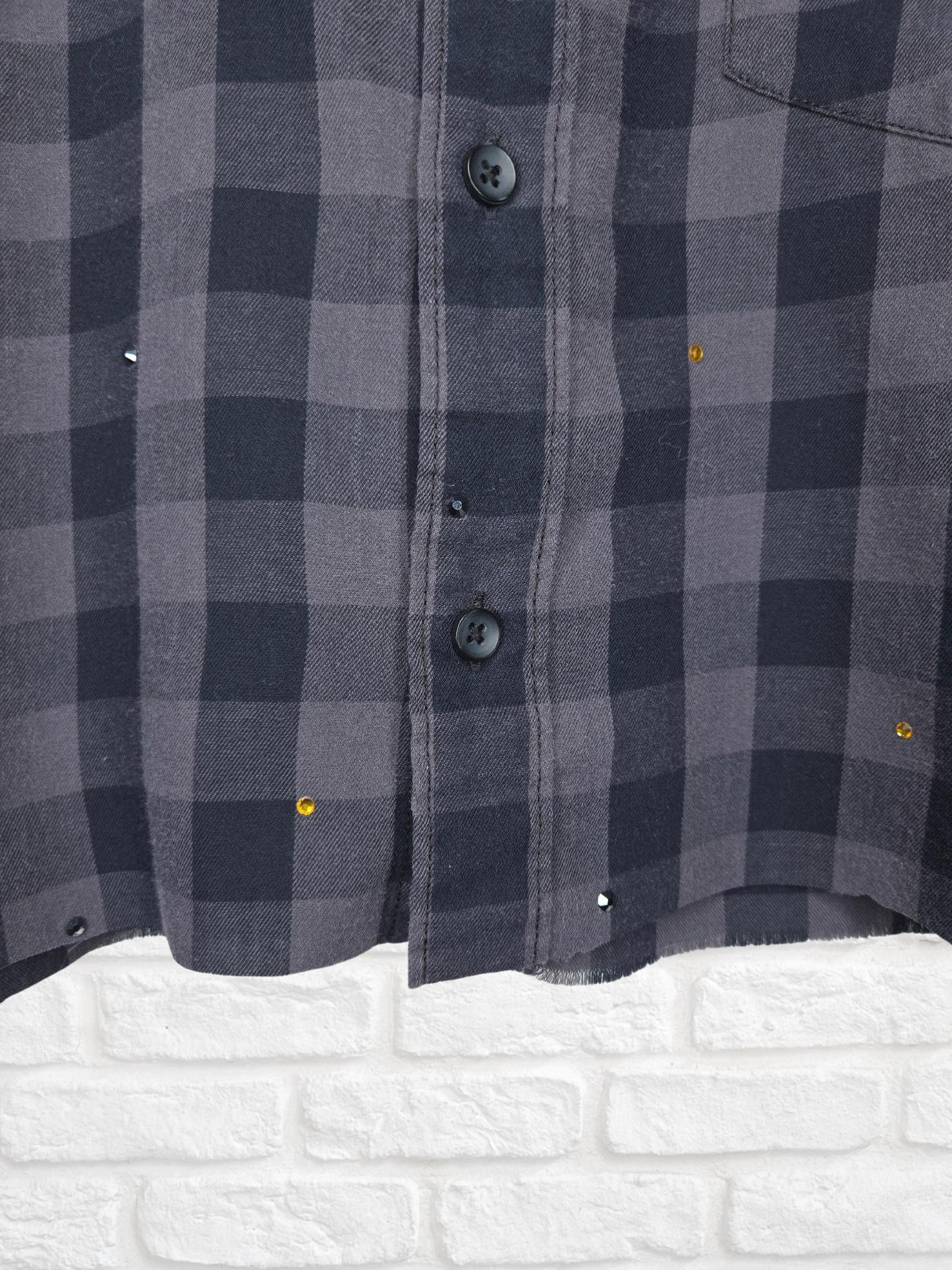 Pittsburgh Steelers Crop Flannel