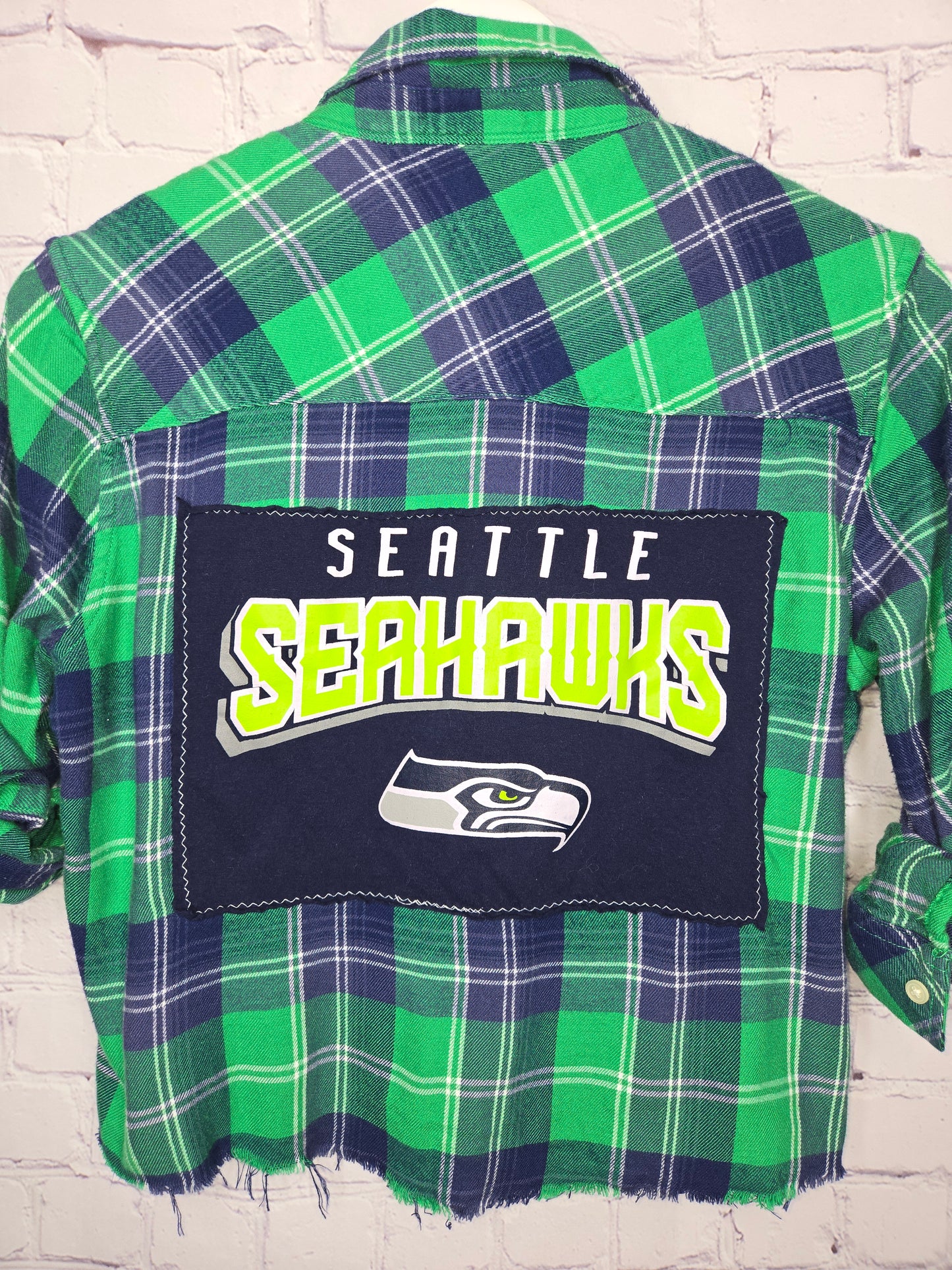 Seattle Seahawks Crop Flannel