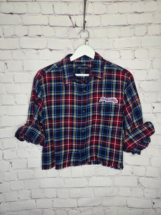 Atlanta Braves Crop Flannel