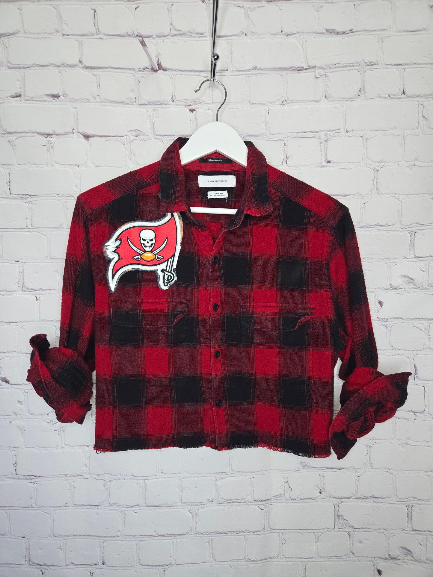 Tampa Bay Buccaneers Crop Flannel