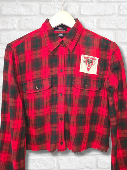 Milwaukee Bucks Crop Flannel