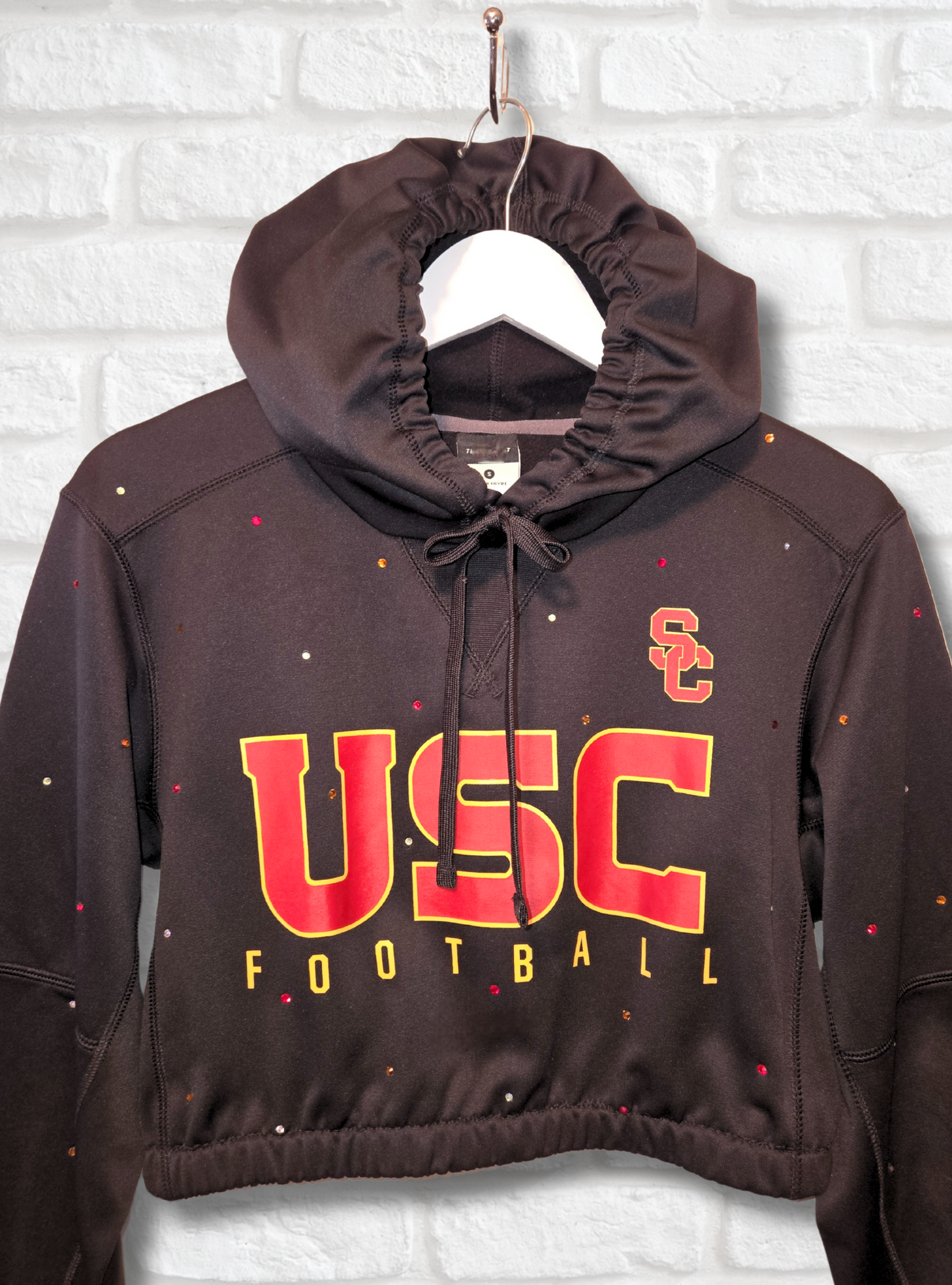 USC Trojans Crop Hoodie