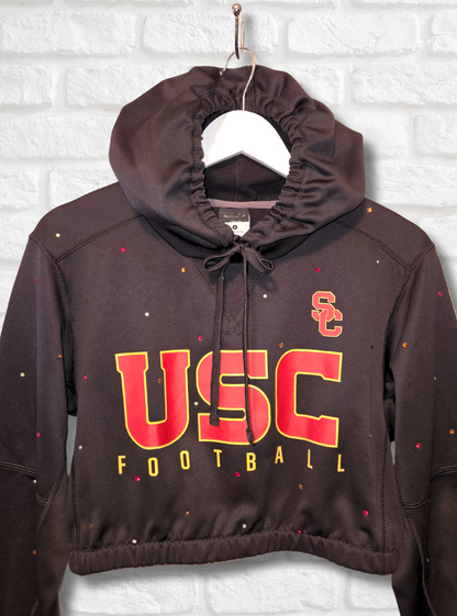 USC Trojans Crop Hoodie
