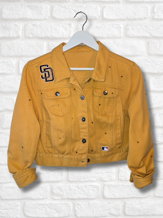 San Diego Padres Rhinestone Crop Jacket
