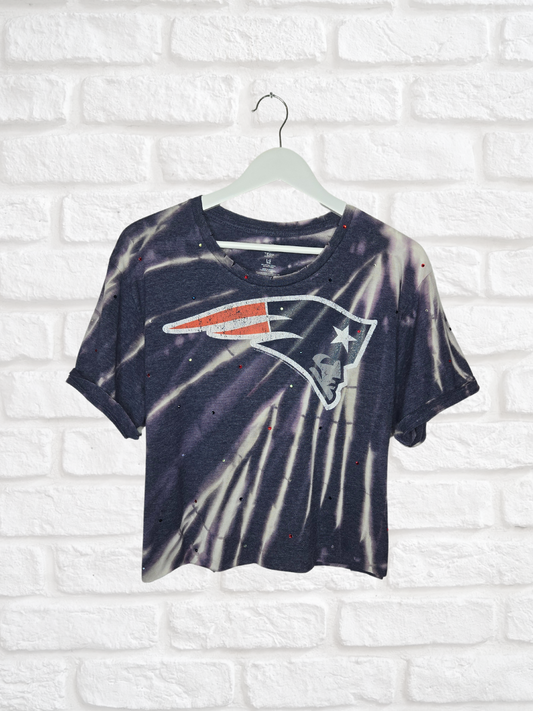 New England Patriots Crop Tee